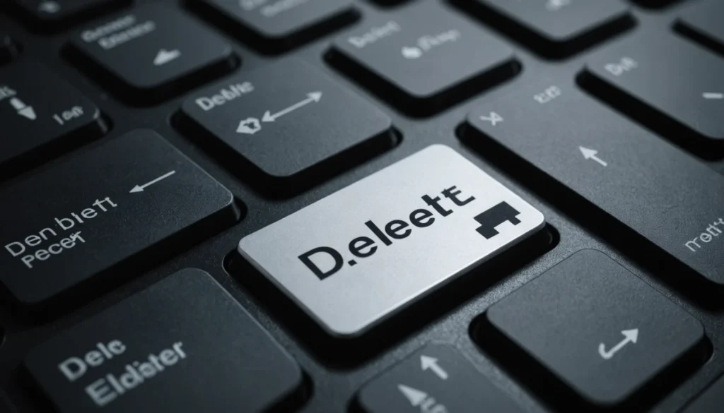 del touche clavier